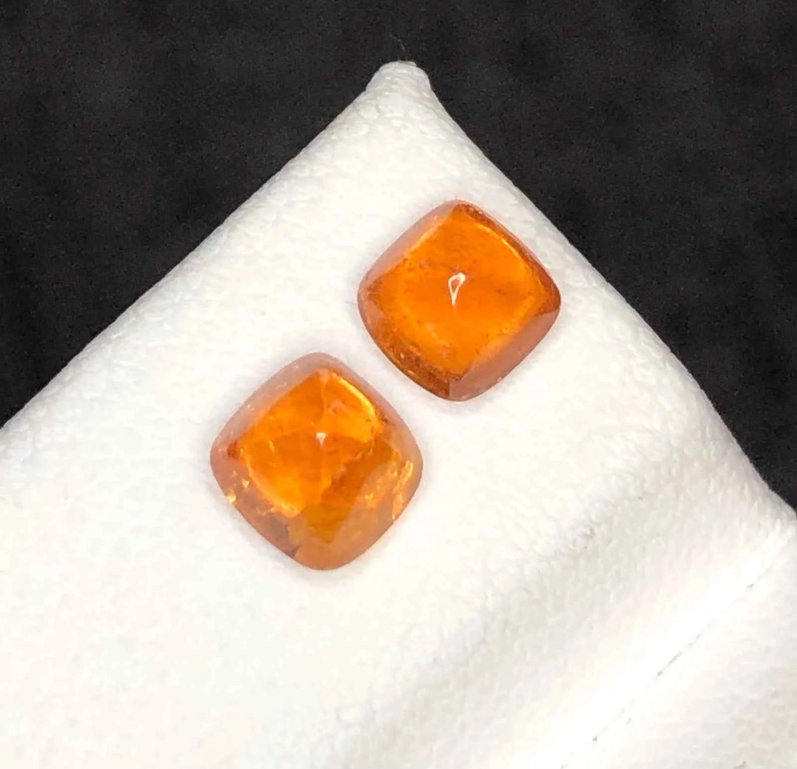 (1.57ct) Natural Spessartite Garnet - Rare "Fanta" Orange - Precision Oval Cut - Untreated (WAV44)