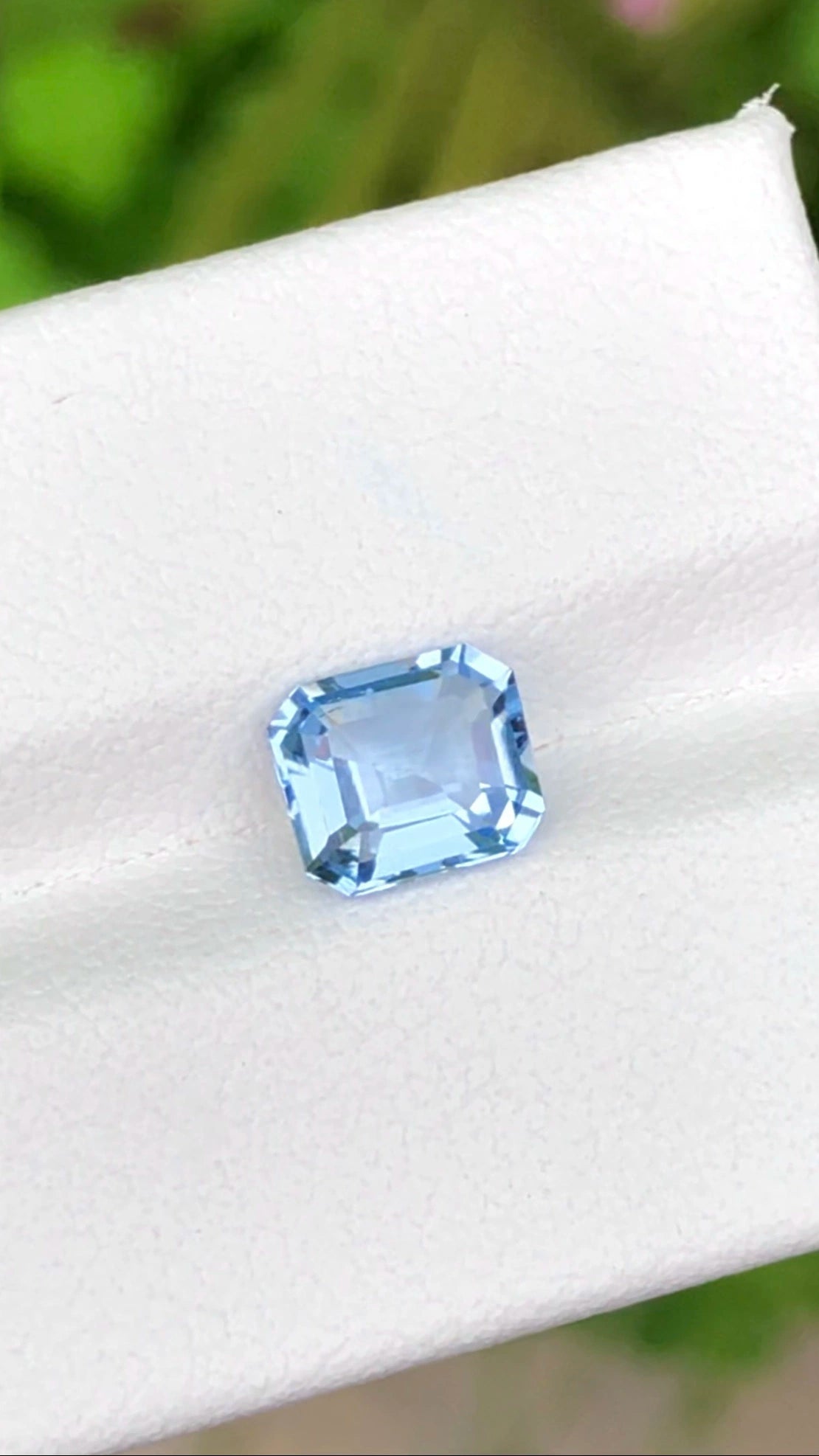 Santa Maria Color Aquamarine
(1.31Ct) Born In Minas Garis Brazil (WAV27)