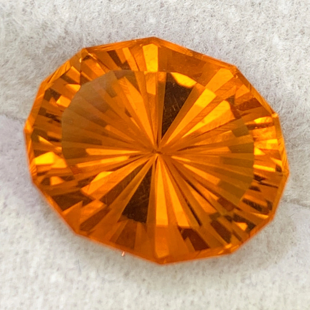 (5.10ct) Natural Golden Orange Citrine - Custom Fancy Oval Cut - VVS Brazil Gemstone (WAV23)
