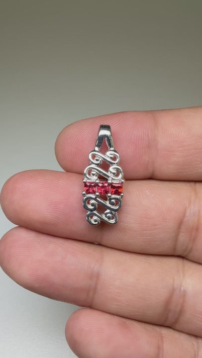 Natural Red Ruby Pendant (2.54g) (WAVJ2)