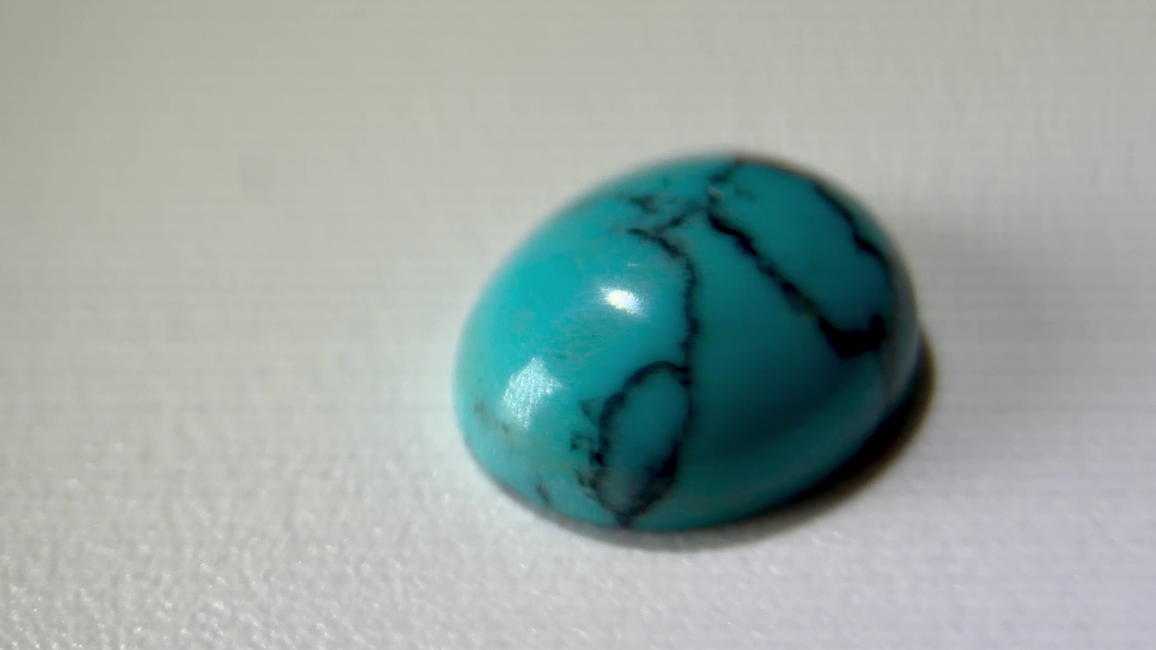 (1.77ct) Natural Egyptian Turquoise - Rare Sinai Peninsula Source - Untreated Oval Cabochon (WAV36)