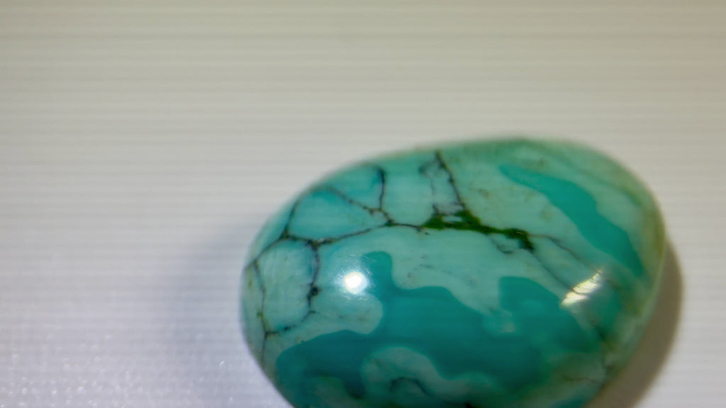 Natural Untreated Tibetian Turquoise Cabochon (6 Ct) (WAV6)
