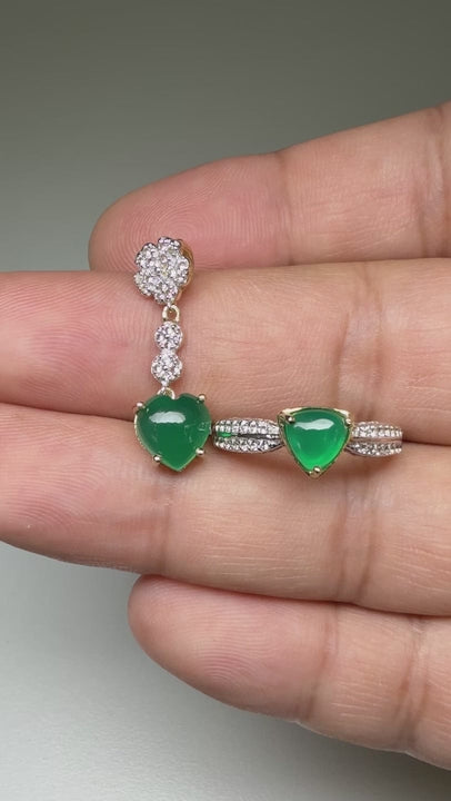 Natural Neon Chrome Green Chalcedony Pendant Only (2.54g) (WAVJ5)