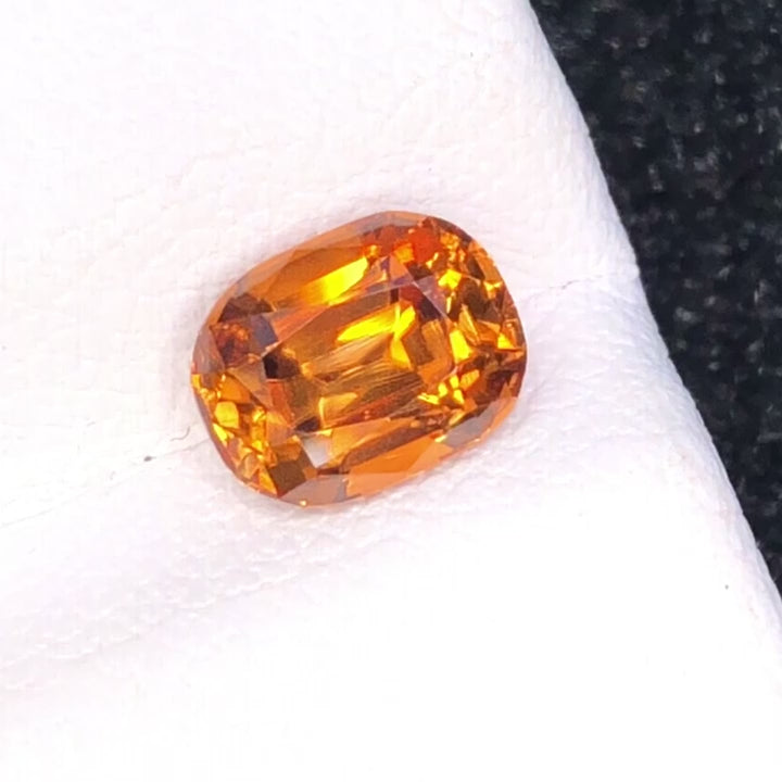 1.65ct Natural Imperial Zircon - Precision Cut - Earthy Brown Brilliance - Rare VS Quality (WAV82)