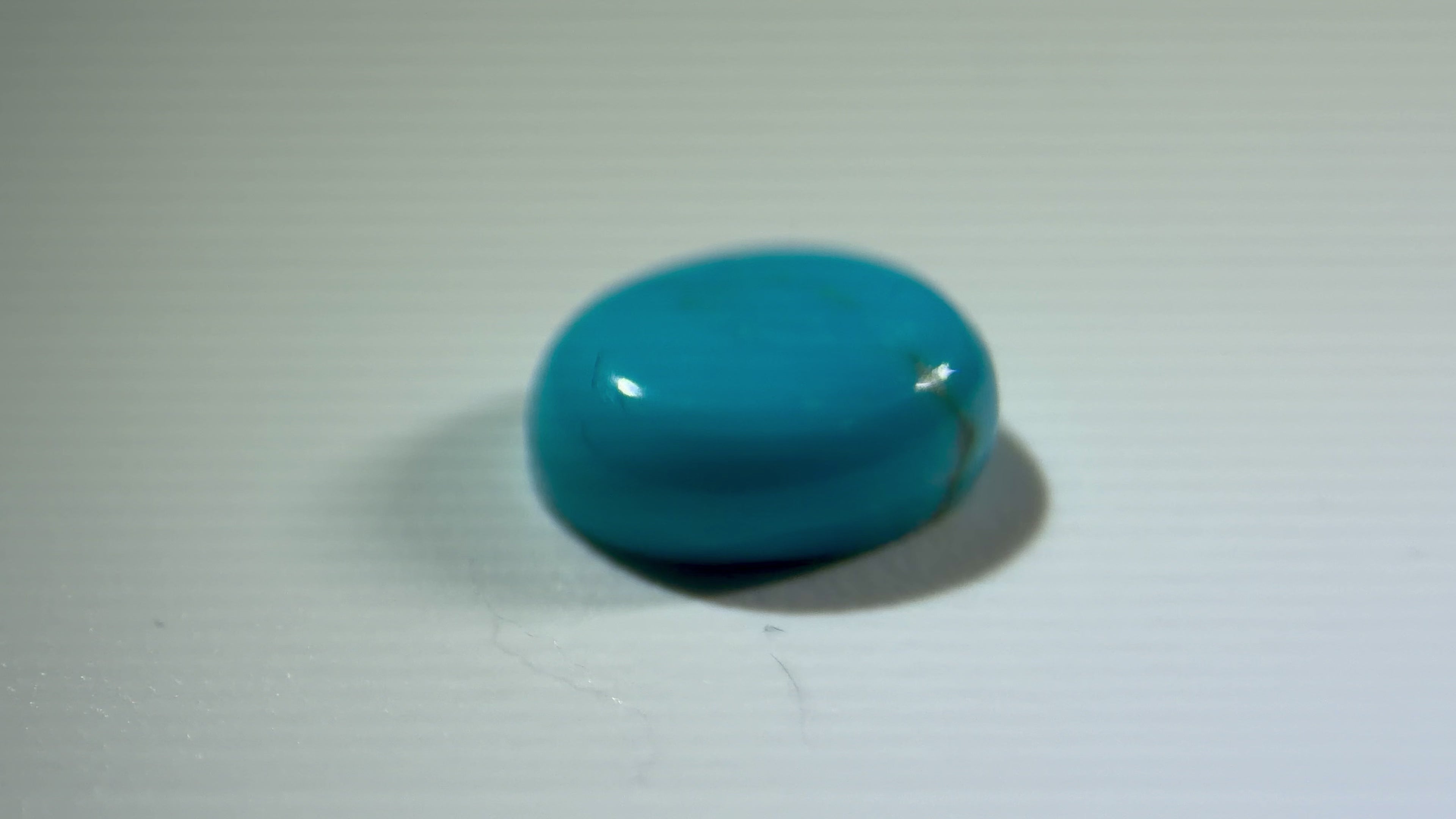 Natural Untreated Arizona Turquoise Gemstone Cabochon (1.85 Ct) (WAV4)