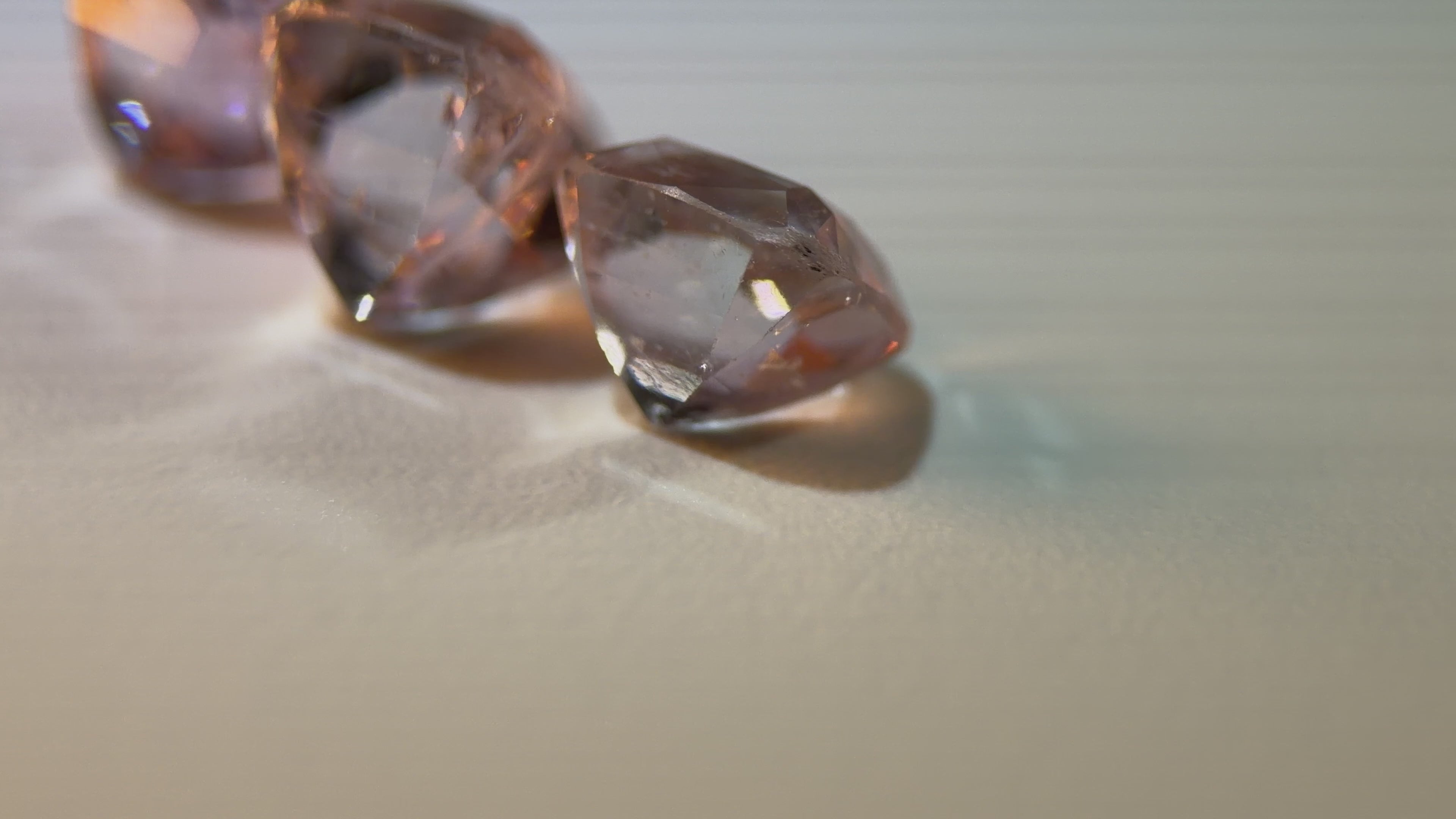 5.26ctw Natural Afghan Tourmaline Trio - 3-Piece Tonal Pink Suite - Precision Faceted (WAV69)