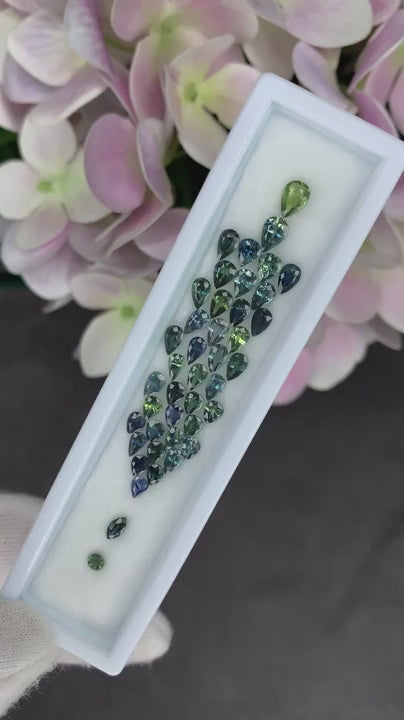 Natural Montana Teal Sapphire Parcel ( 10.59 cts ) (WAVS2)