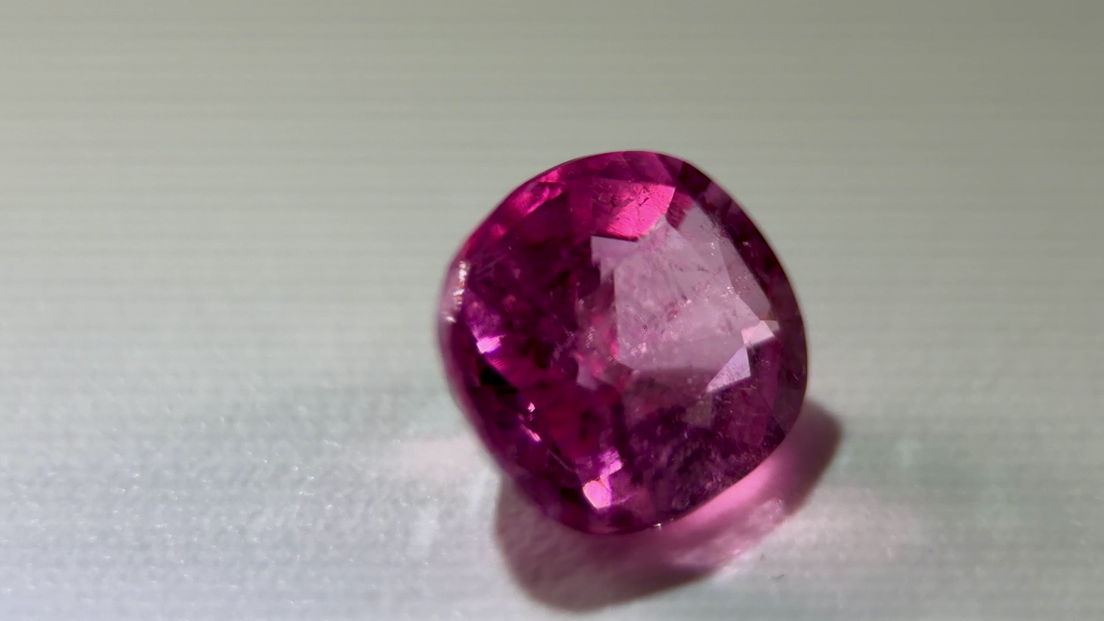 2.15ct Natural Afghan Tourmaline - Rare Bubblegum Pink - Precision Octagon Cut (WAV68)
