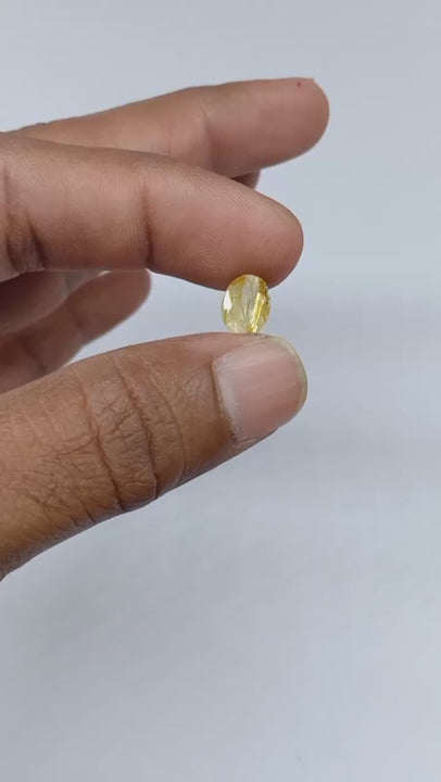 Natural Untreated Golden Rutilated Quartz Faceted (1.80 Ct) (WAV2)