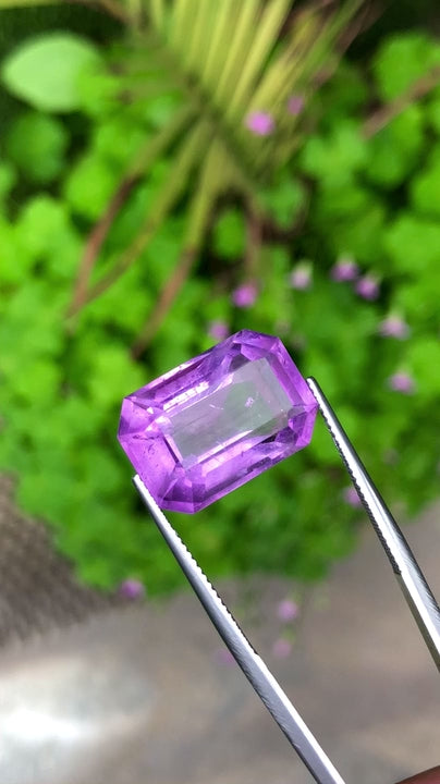 (21.0ct) Royal Vivid Purple Fluorite From Brazil- Precision Master Cut (No Windowing)