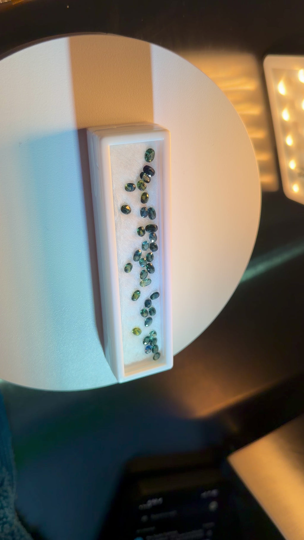 (9.90ctw) Precision-Cut Montana Teal Sapphire Melee Parcel (WAVS7)