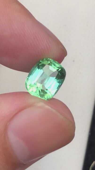 (2.73ct) Natural Seafoam Green Tourmaline - Rare Afghanistan Origin - Precision Octagon Cut (WAV62)