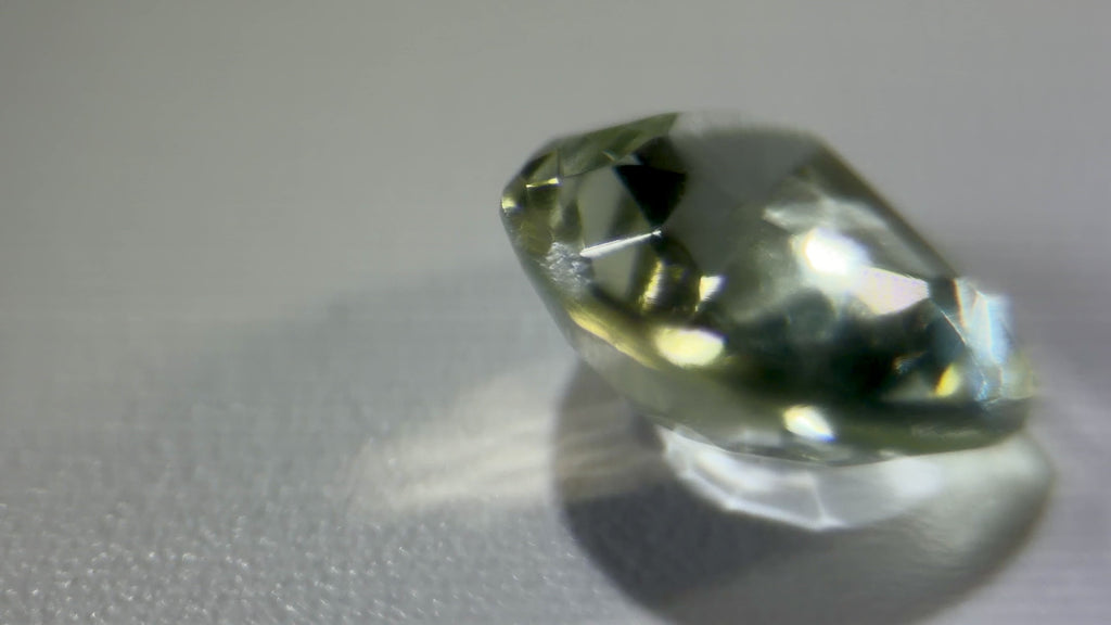 Natural Untreated Prasiolite (Green Amethyst) Faceted (4.55 Ct) (WAV11)