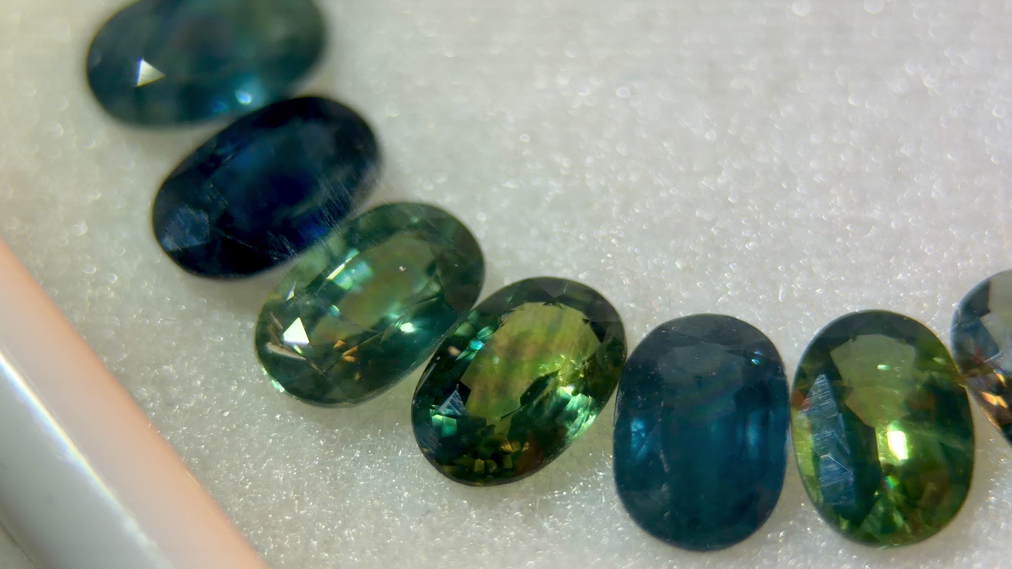 (11.47ctw) Elite Australian Teal Sapphire Parcel - Precision Oval Brilliant (WAVS8)