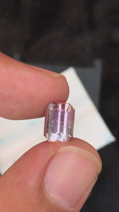 (2.83ct) Natural Afghan Tourmaline - Rare "Baby Pink" - Precision Octagon Cut - Untreated (WAV63)