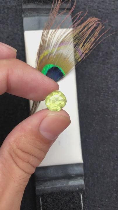 (3.62ct) Natural Yellow Tourmaline - Rare "Canary" Hue - Precision Octagon Cut - Afghanistan (WAV64)