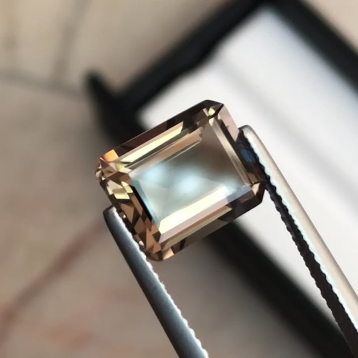 4.10ct Natural Smokey Quartz - Deep Cognac Brown - Precision Cut - 100% Earth-Mined (WAV73)