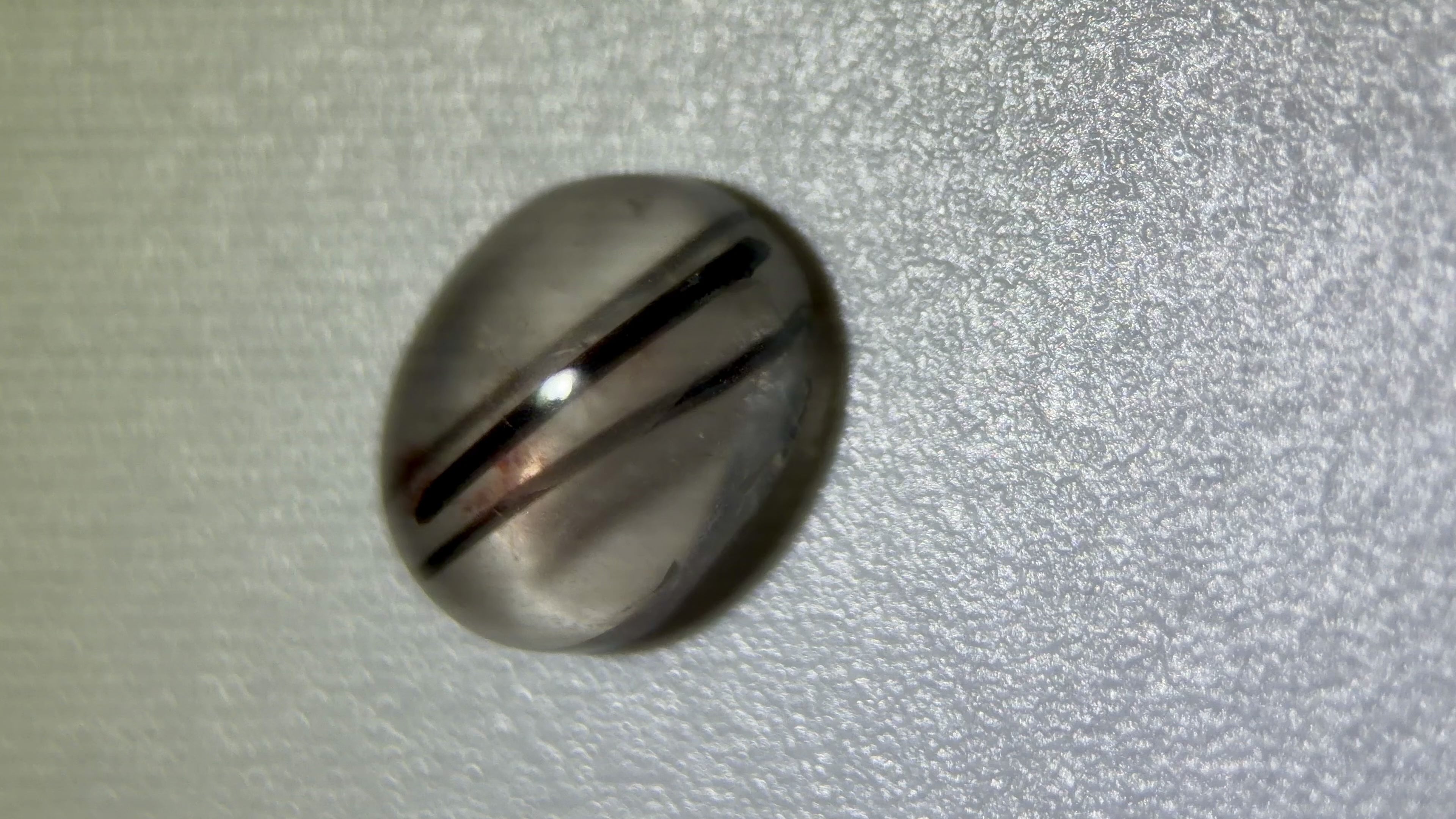 Natural Untreated Black Rutilated Quartz Cabochon Gemstone (2.40 Ct) (WAV5)
