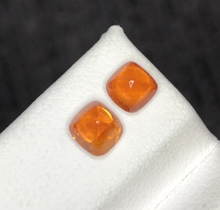 (1.57ct) Natural Spessartite Garnet - Rare "Fanta" Orange - Precision Oval Cut - Untreated (WAV44)