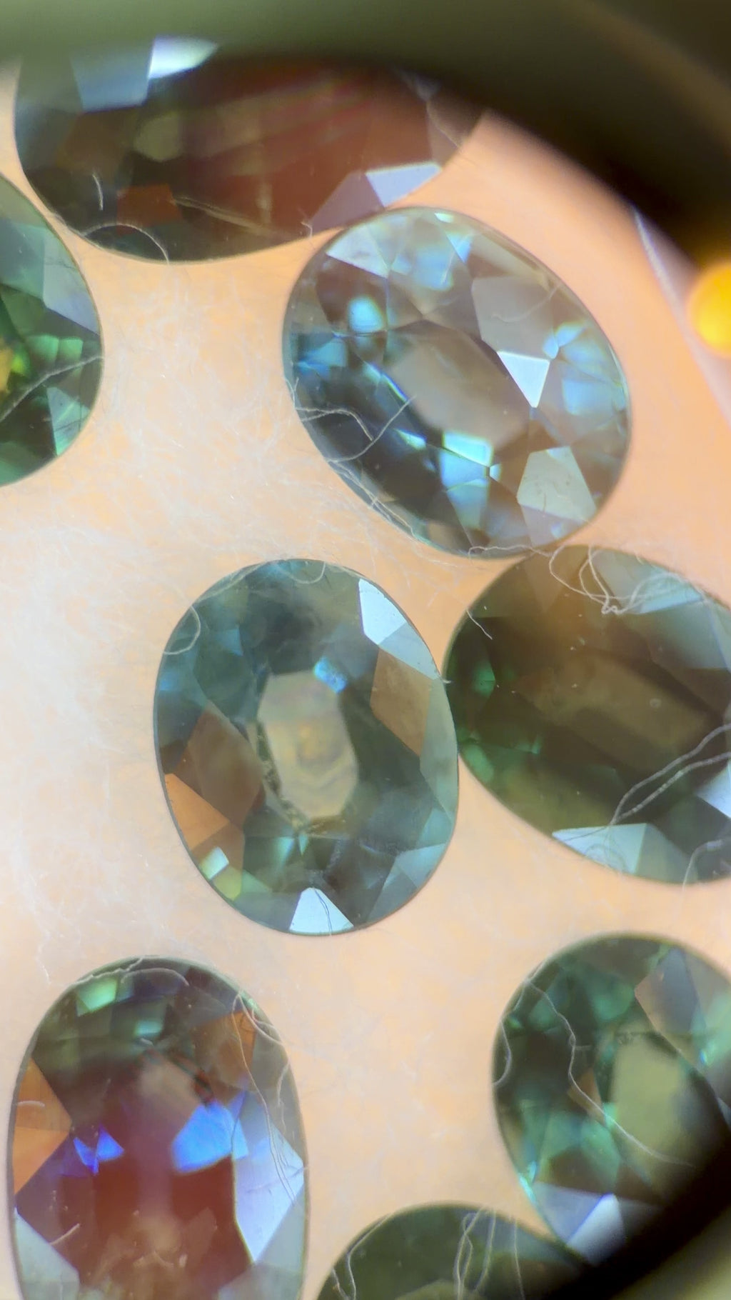 (9.90ctw) Precision-Cut Montana Teal Sapphire Melee Parcel (WAVS7)