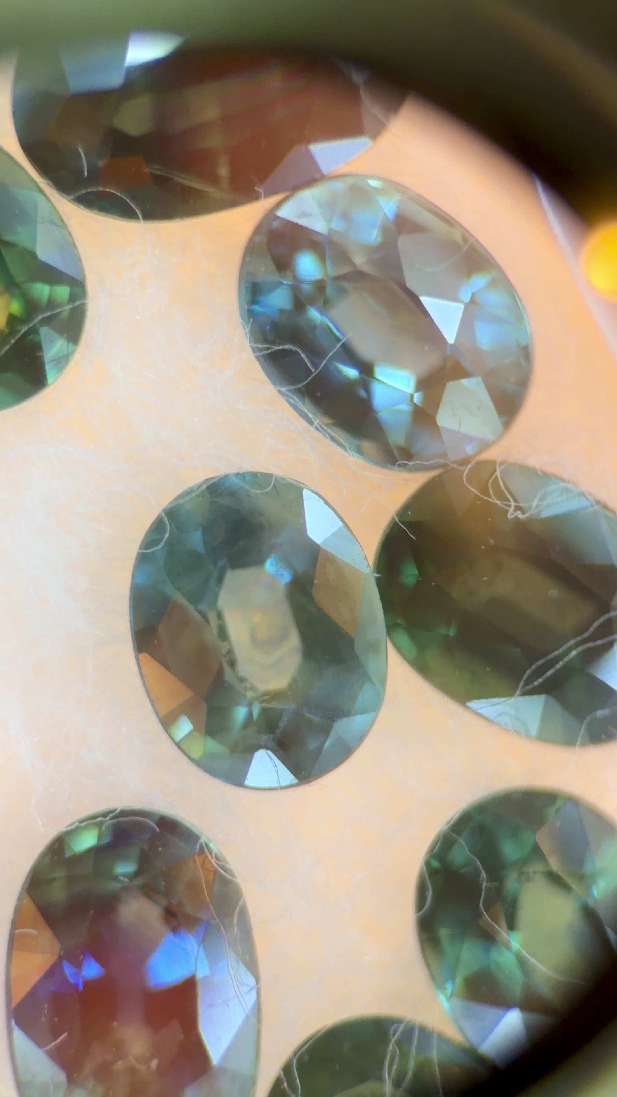 (9.90ctw) Precision-Cut Montana Teal Sapphire Melee Parcel (WAVS7)