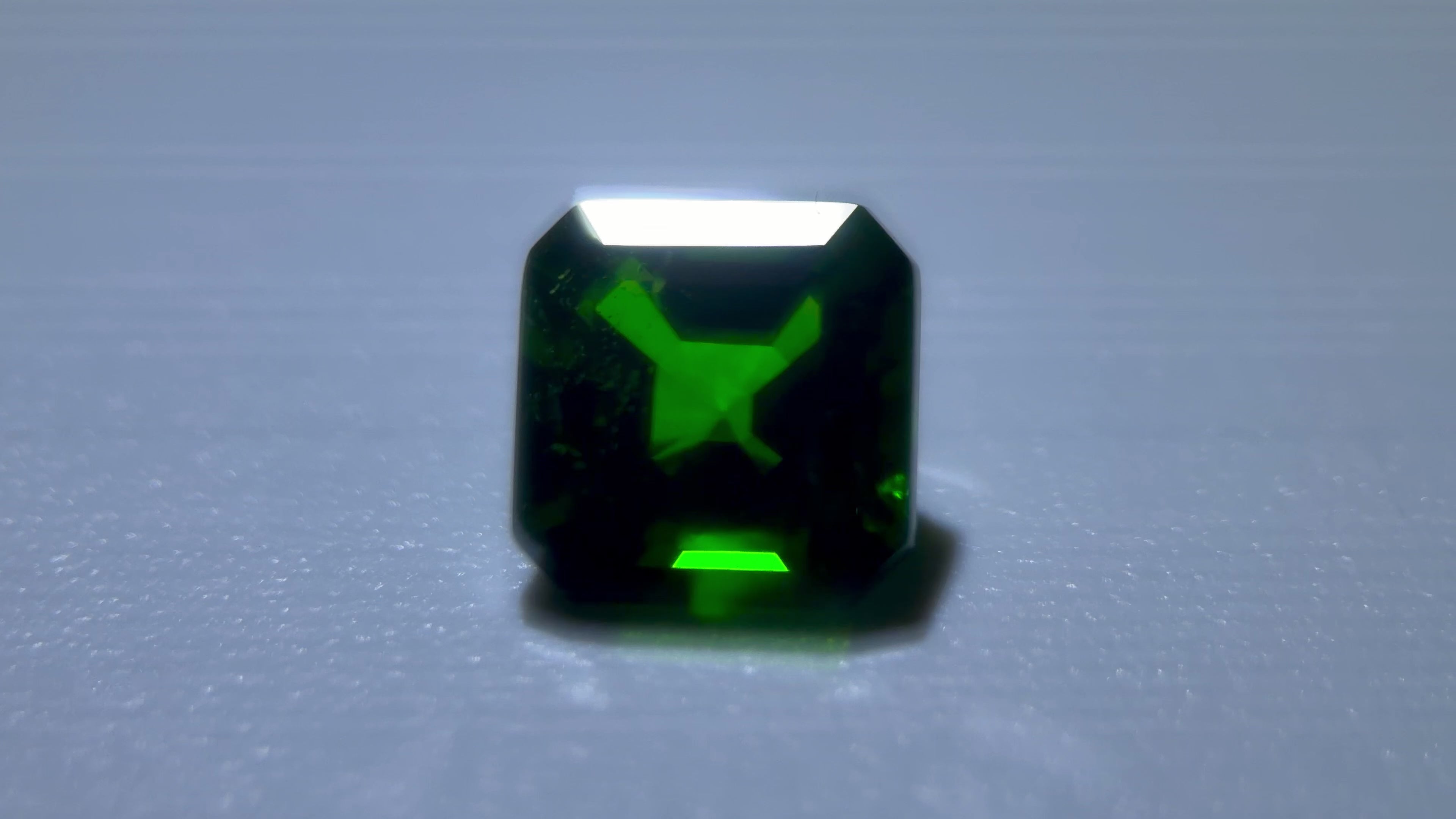 (1.95ct) Natural Chrome Diopside - Rare Asscher Cut - AAA Forest Green - Untreated Gemstone (WAV50)