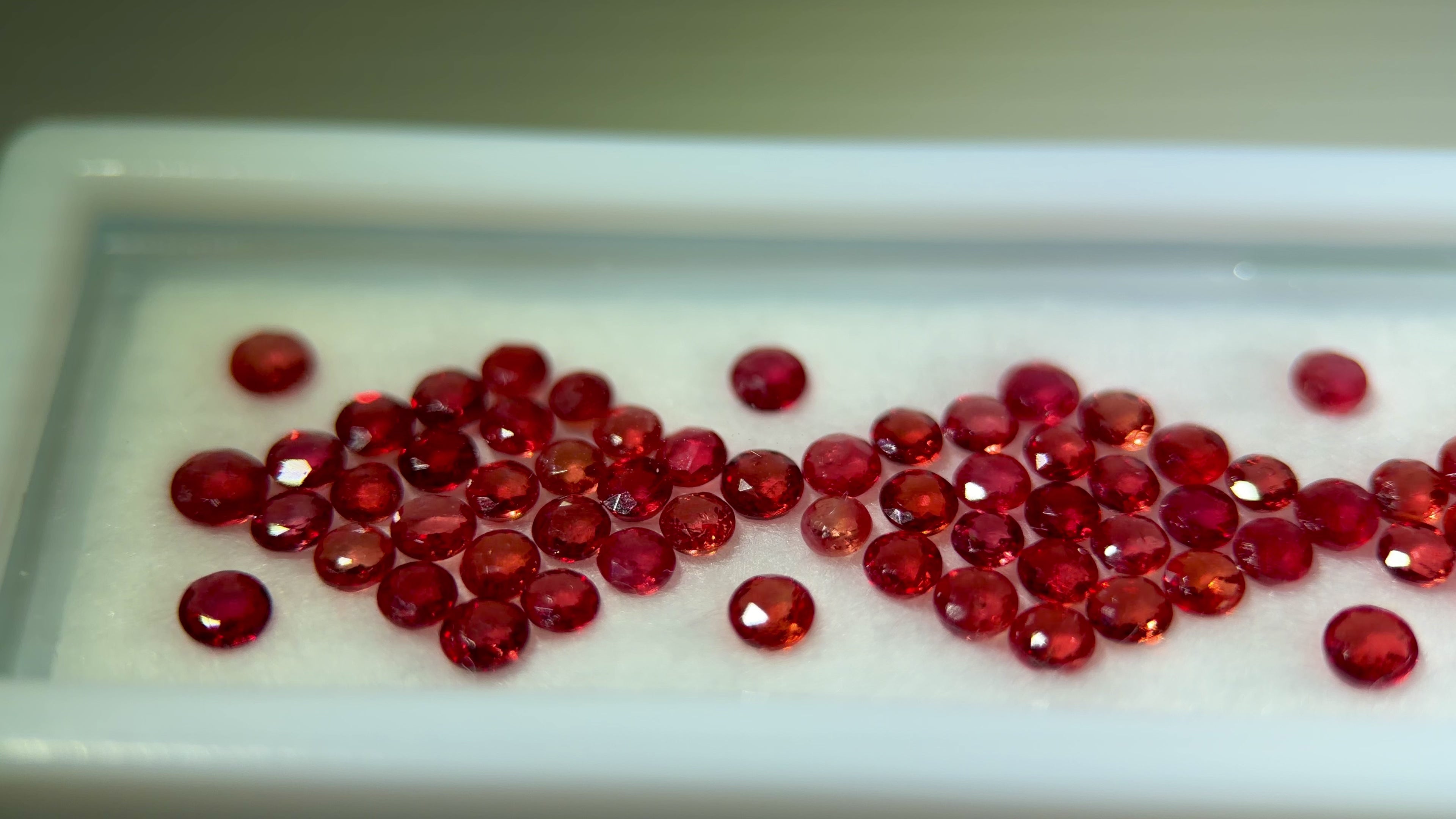(9.80 Ct.) VS Orange Songea Sapphire Melee Parcel (WAVS5)