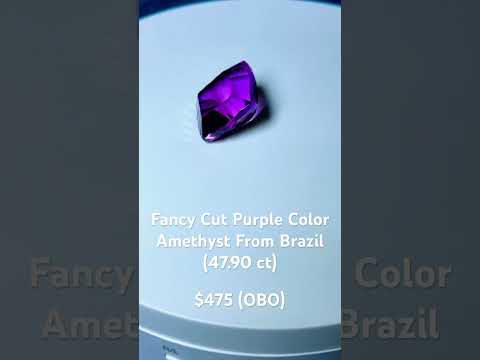 Fancy Cut Purple Color Amethyst From Brazil (47.90 ct) (WAV17)