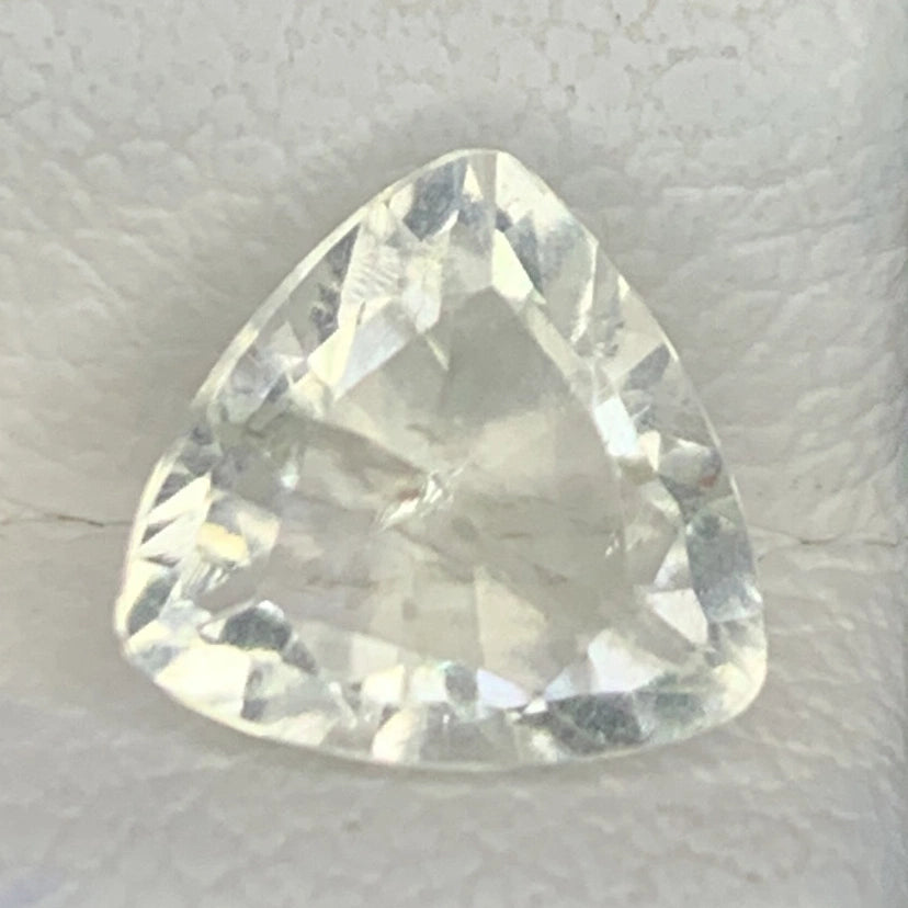 Rare (0.85ct) Natural Hyalite Opal - Precision Trilliant Cut - Transparent Gem fro (WAV30)