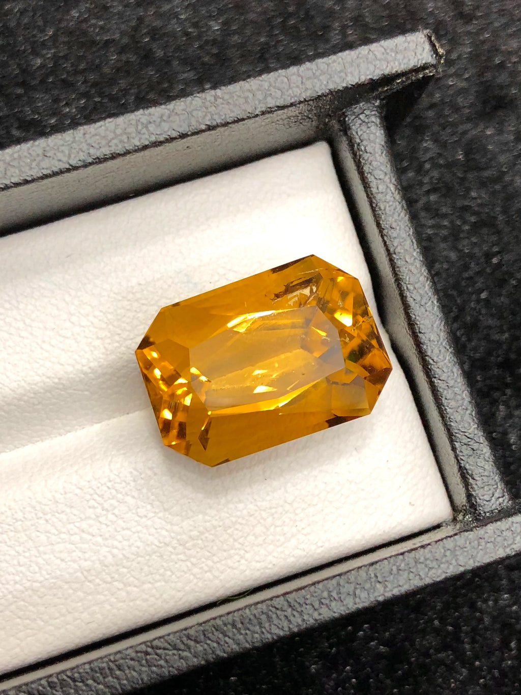|Custom Precision Cut| Santa Ana Madeir: 16.49 Ct Citrine | State Of Minas Gerais Brazil (WAV24)